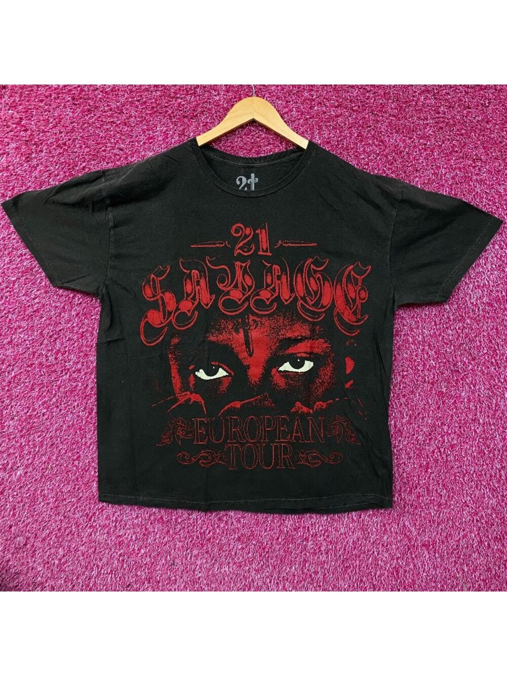 21 Savage European Rap Tour Tshirt size XL
